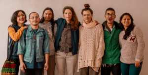 O hacen silencio o los callamos y que? performance Julie Pichavant IV Festival Internacional de Arte Pensamiento Pedagógico Contemporáneo- Festival Internacional de Arte Contemporáneo de Manizales-Universidad Bellas Artes de Caldas - Colombia